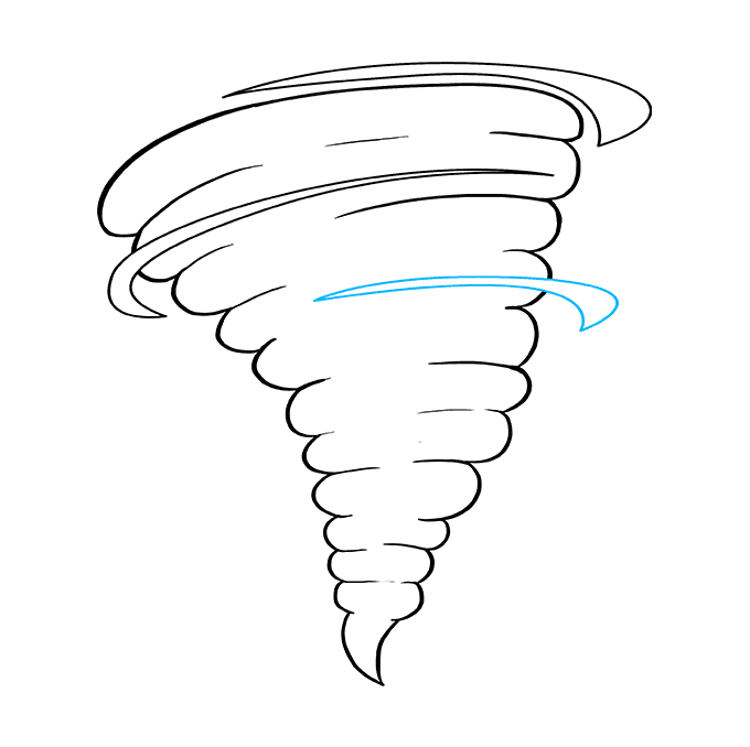 Cách vẽ Tornado: Bước 8