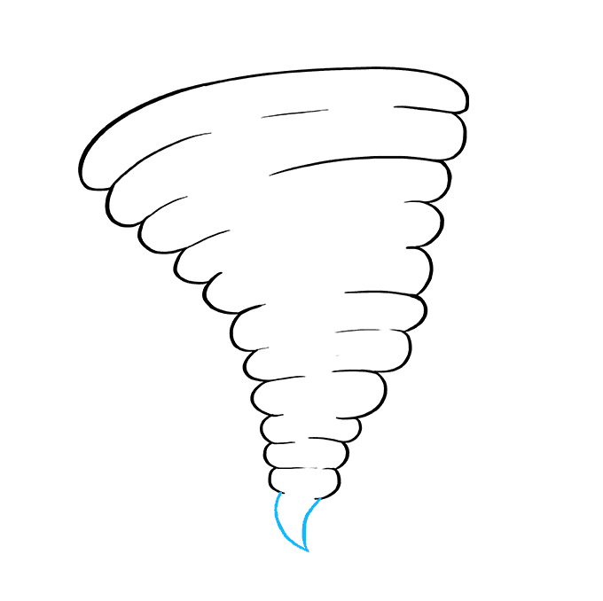 Cách vẽ Tornado: Bước 6