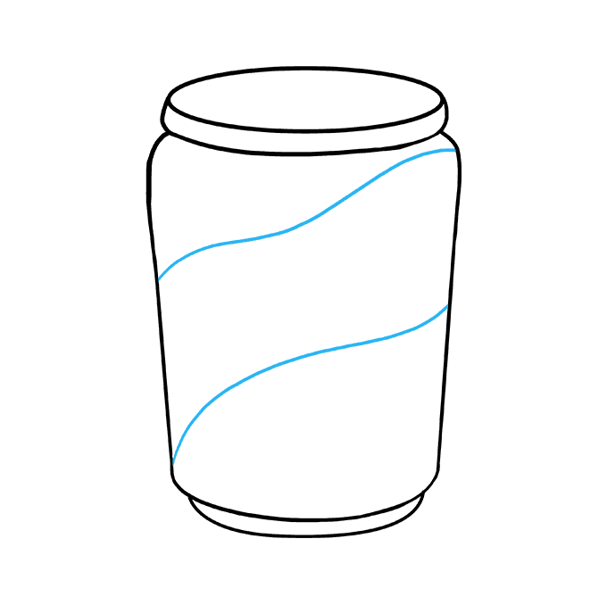 Cách vẽ Soda Can: Bước 6