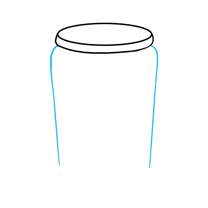 Cách vẽ Soda Can: Bước 3