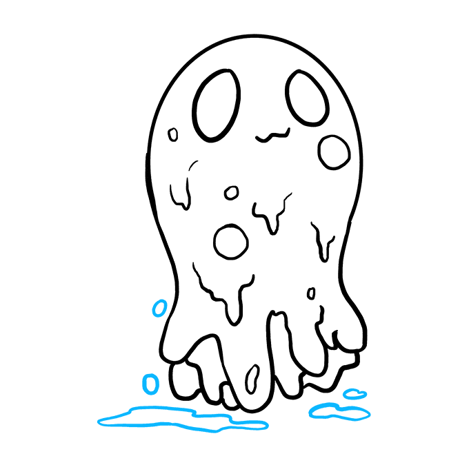 Cách vẽ Slime: Bước 8