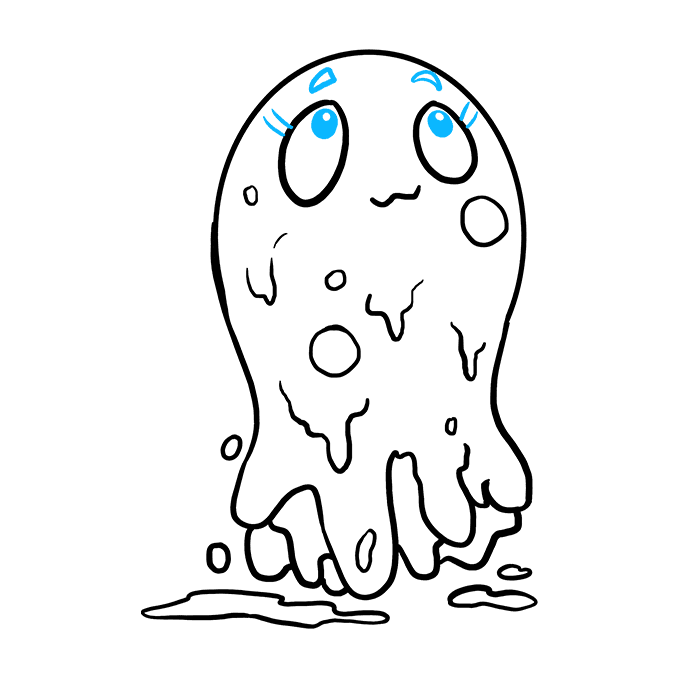 Cách vẽ Slime: Bước 9