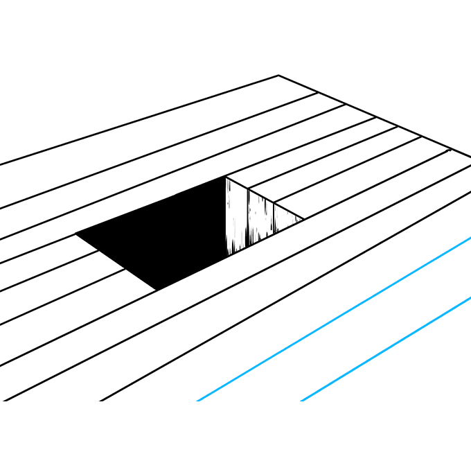 Cách vẽ lỗ 3D: Bước 9