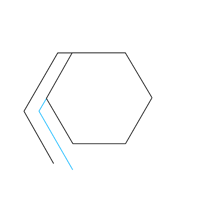 Cách vẽ hình lục giác bất khả thi: Bước 3