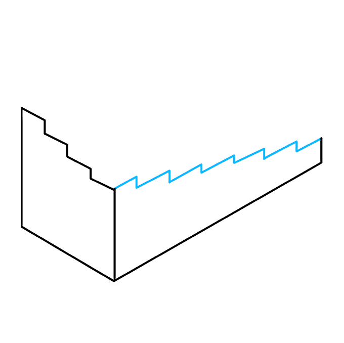 Cách vẽ cầu thang bất khả thi: Bước 4