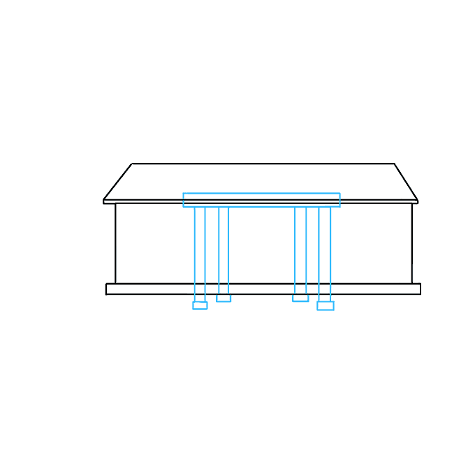 Cách vẽ trường: Bước 4