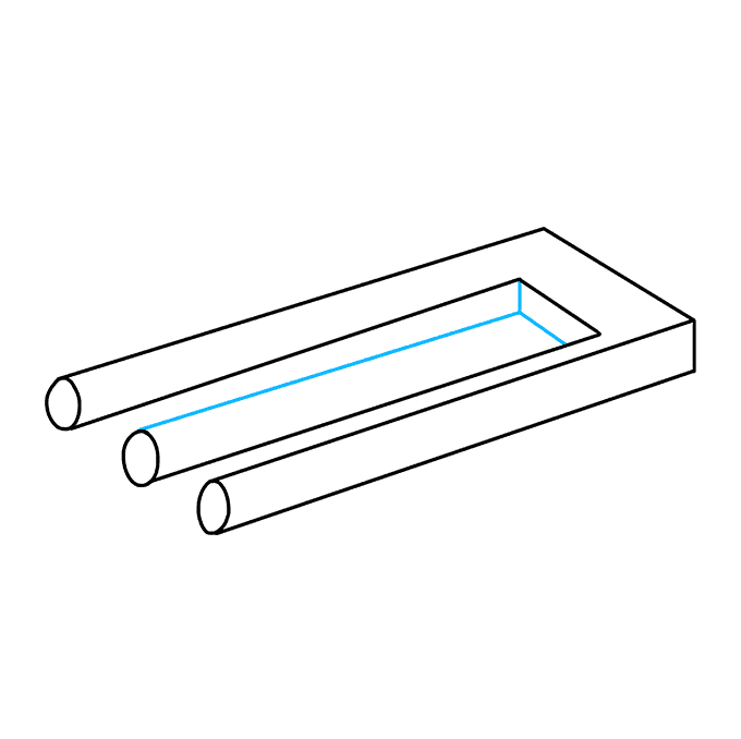 Cách vẽ cây đinh ba bất khả thi: Bước 9