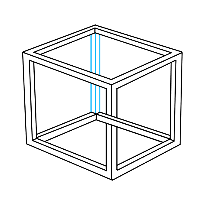 Cách vẽ khối bất khả thi: Bước 9