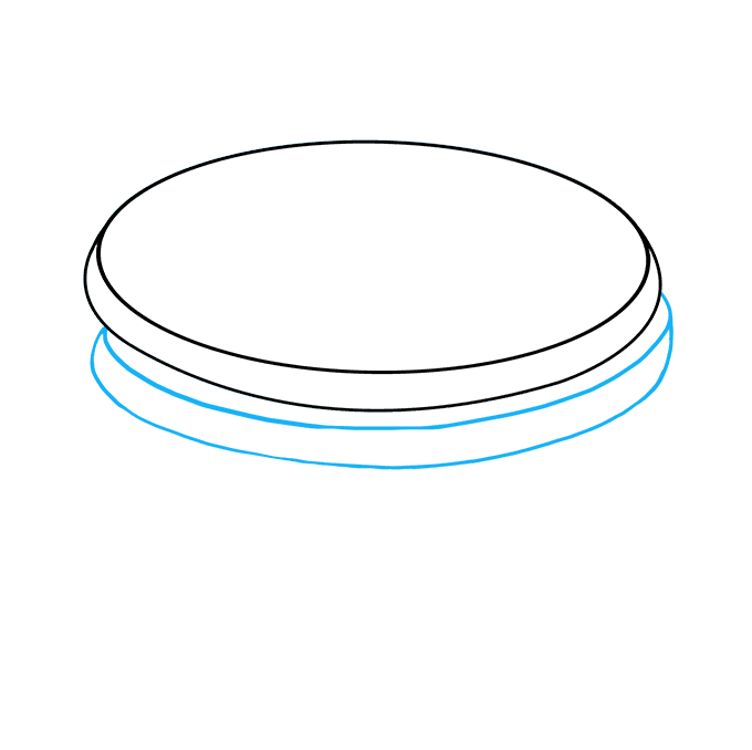 Cách vẽ bánh kếp: Bước 3