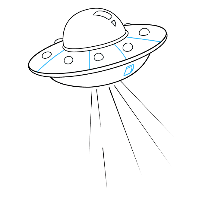 Cách vẽ UFO: Bước 9