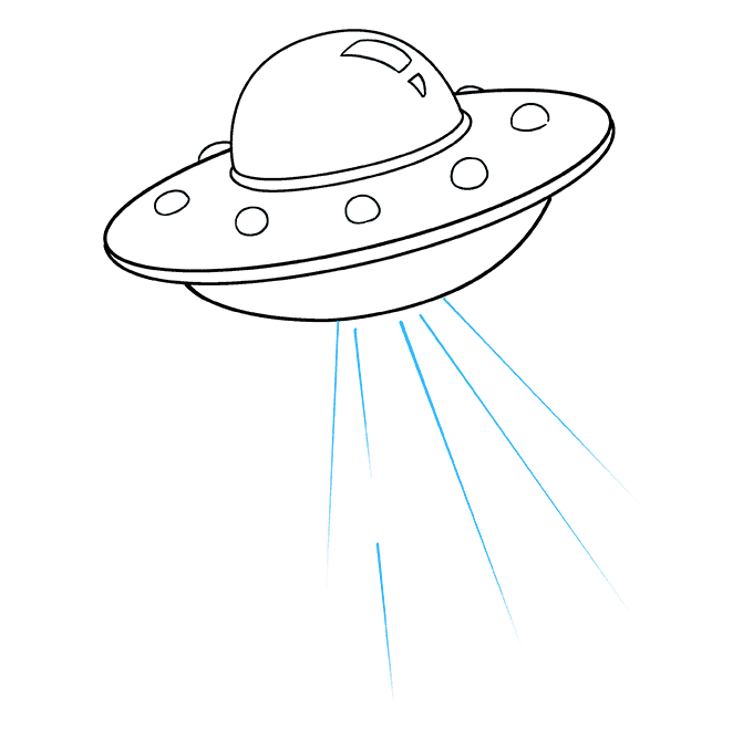 Cách vẽ UFO: Bước 8