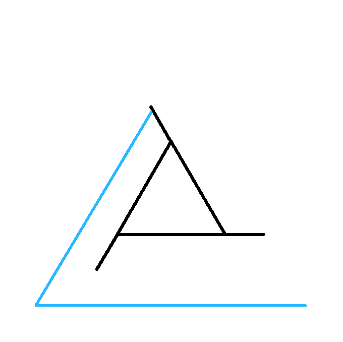 Cách vẽ tam giác bất khả thi: Bước 3