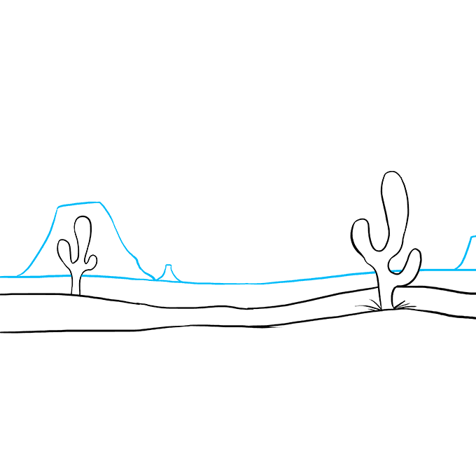 Cách vẽ sa mạc: Bước 6