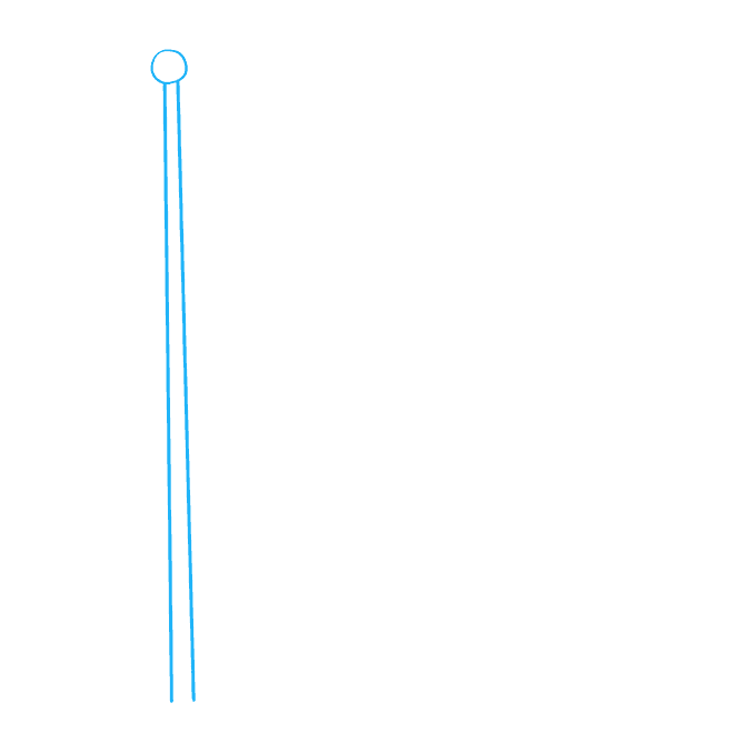 Cách vẽ cờ Mỹ: Bước 1