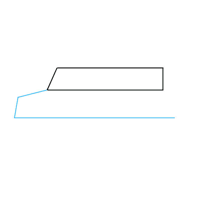 Cách vẽ xe buýt trường học: Bước 2