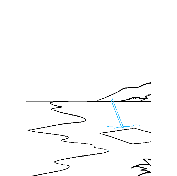 Cách vẽ bãi biển: Bước 6