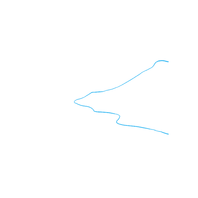 Cách vẽ sông: Bước 1