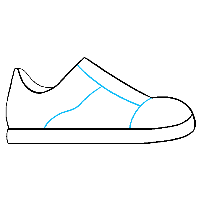 Cách vẽ giày: Bước 6