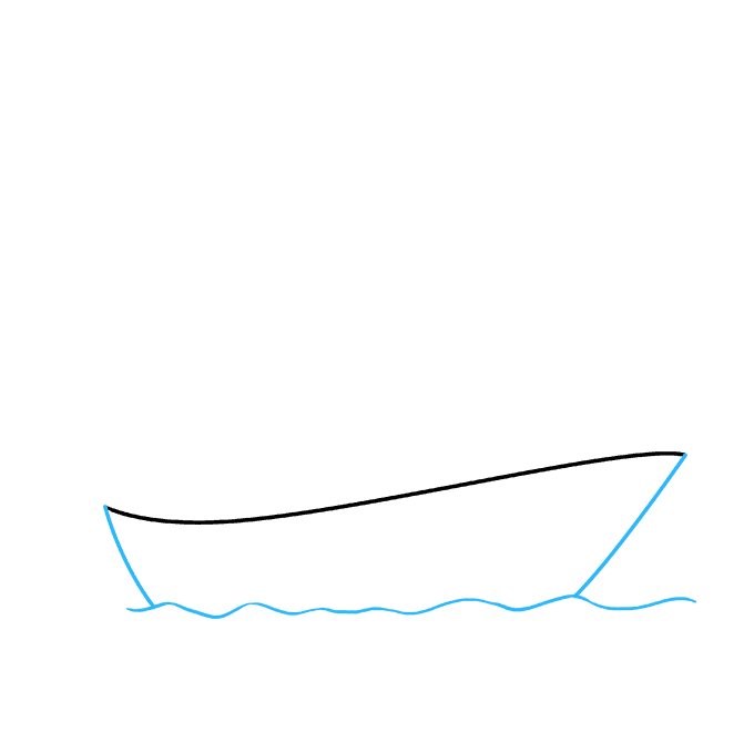 Cách vẽ tàu cướp biển: Bước 2