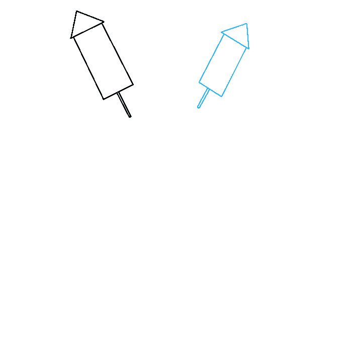 Cách vẽ pháo hoa: Bước 2