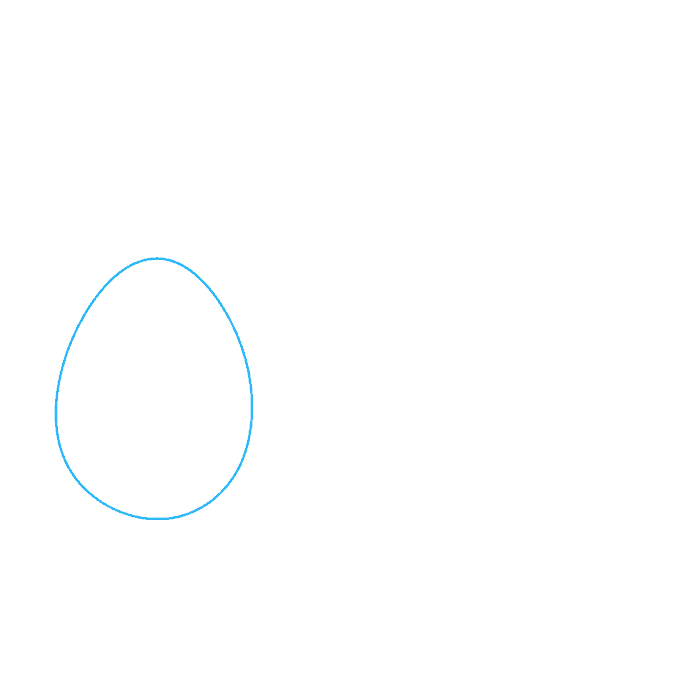 Cách vẽ trứng Phục sinh: Bước 1