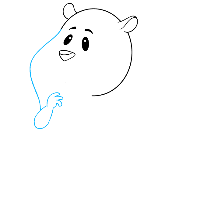 Cách vẽ Hamster: Bước 4