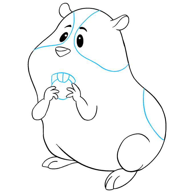 Cách vẽ Hamster: Bước 9