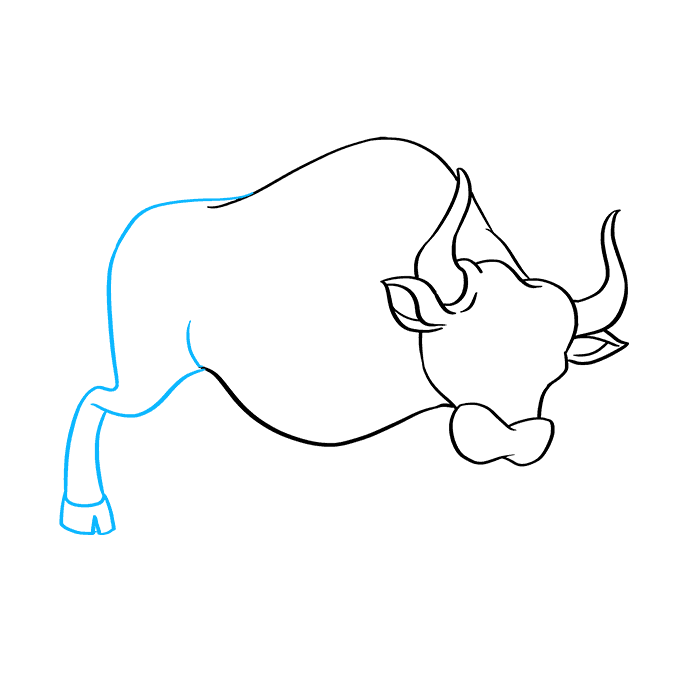 Cách vẽ Bull: Bước 5