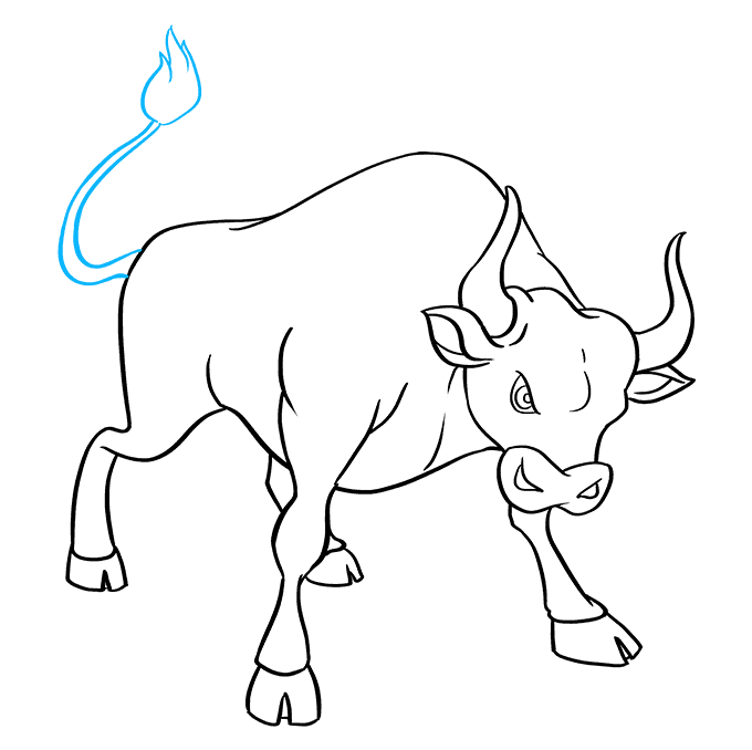 Cách vẽ Bull: Bước 9