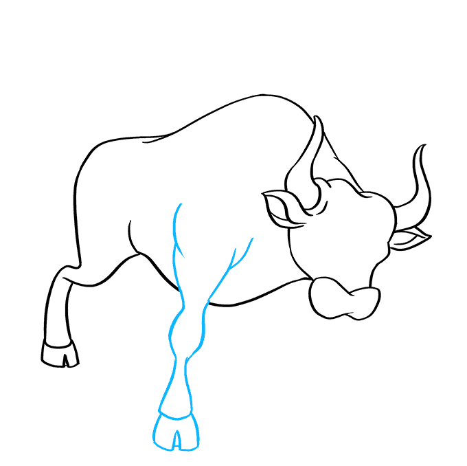 Cách vẽ Bull: Bước 6