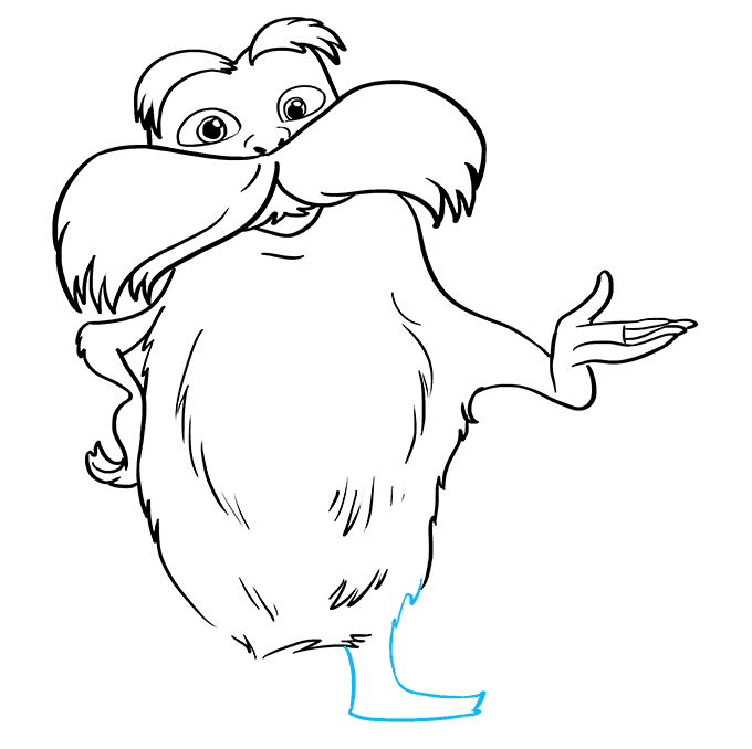 Cách vẽ Lorax của Tiến sĩ Seuss: Bước 8