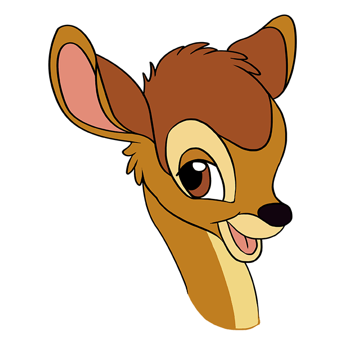 Cách vẽ Bambi: Bước 10