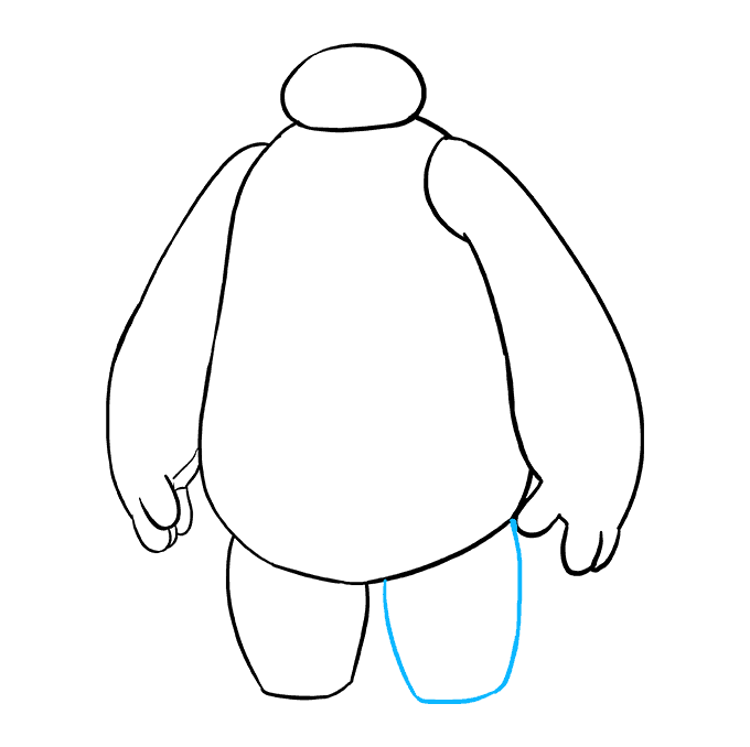 Cách vẽ Baymax từ Big Hero 6: Bước 8