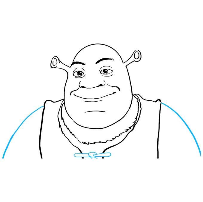 Cách vẽ Shrek: Bước 9