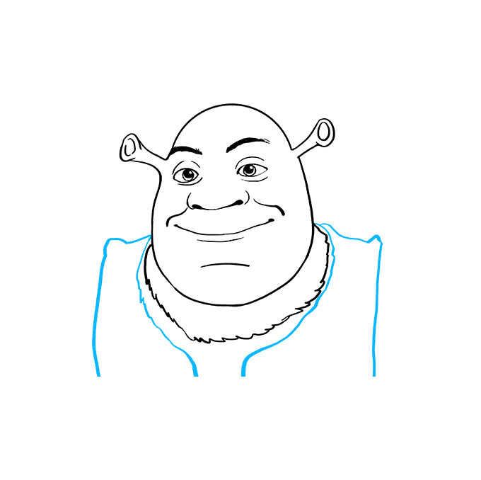 Cách vẽ Shrek: Bước 8