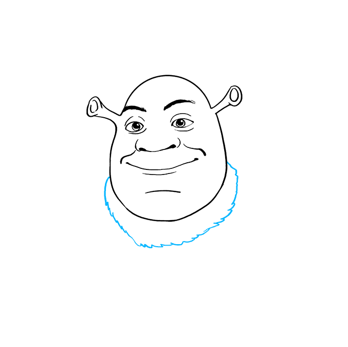 Cách vẽ Shrek: Bước 7