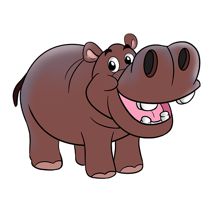 Cách vẽ Hippo: Bước 10