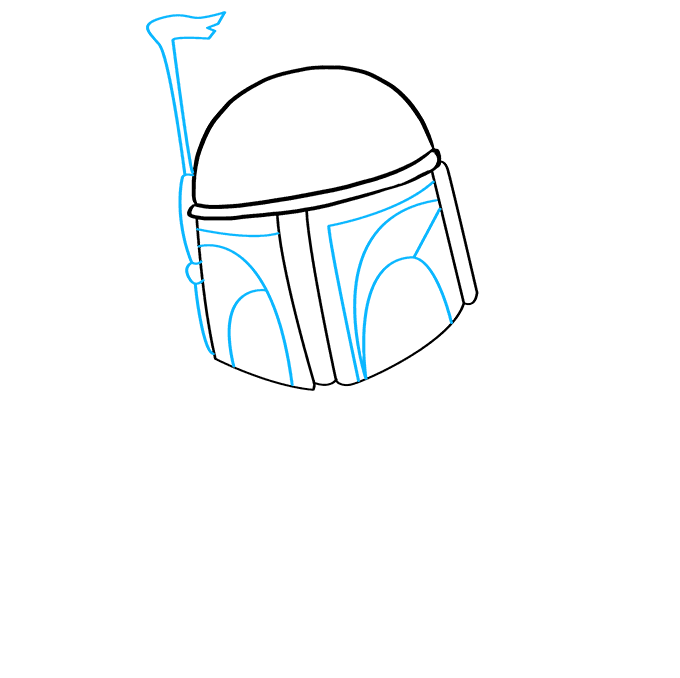 Cách vẽ Boba Fett: Bước 3