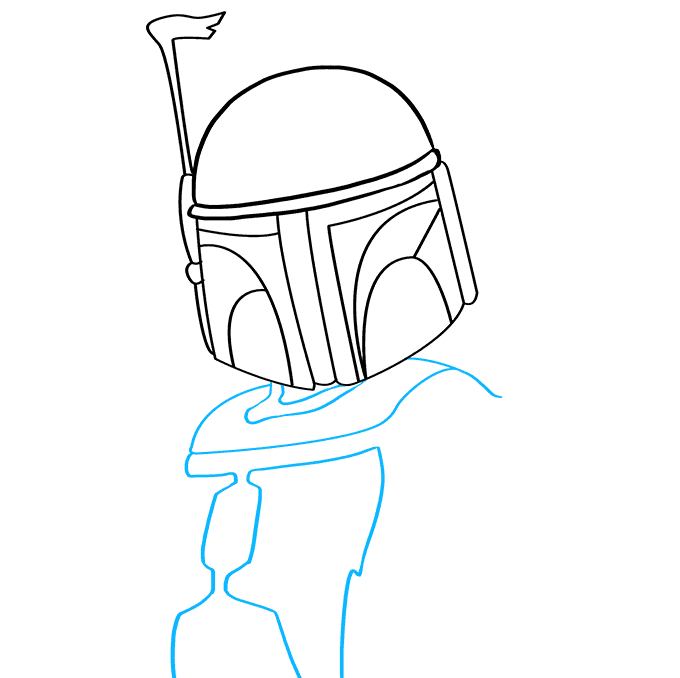 Cách vẽ Boba Fett: Bước 4