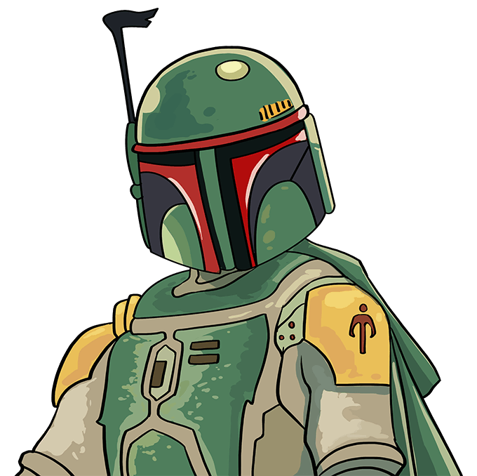 Cách vẽ Boba Fett: Bước 10