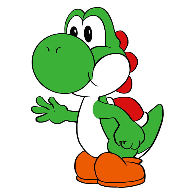 Cách vẽ Yoshi: Bước 10