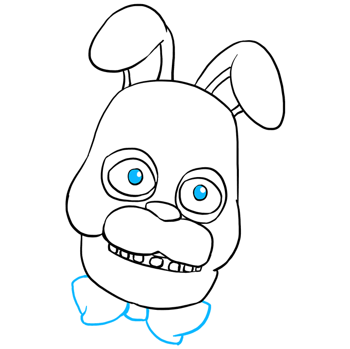 Cách vẽ Bonnie từ Five Nights tại Freddy's: Bước 9