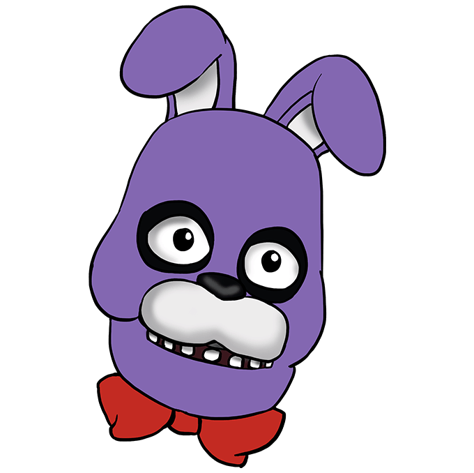 Cách vẽ Bonnie từ Five Nights tại Freddy's: Bước 10