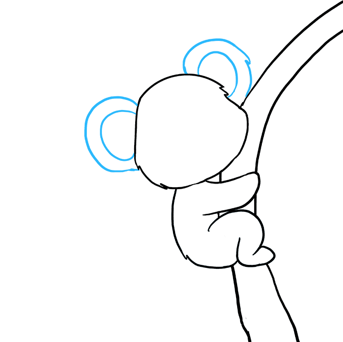 Cách vẽ Gấu Túi: Bước 8