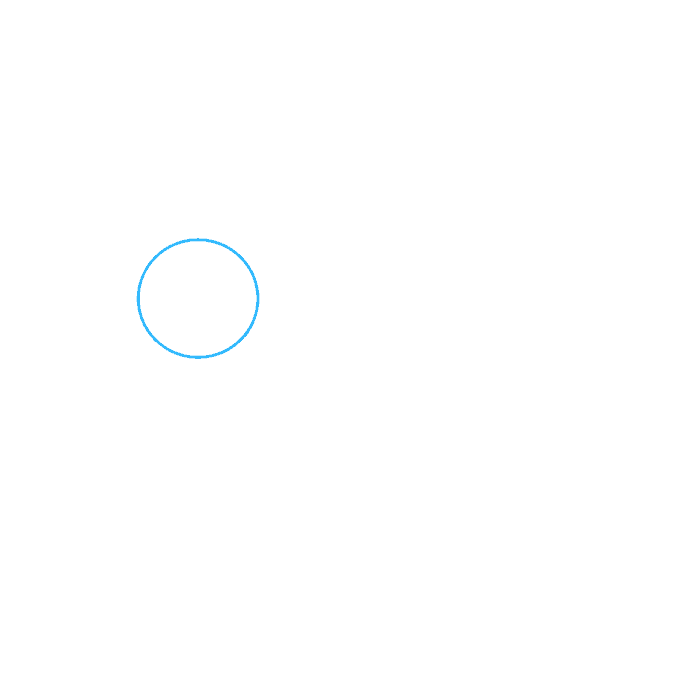 Cách vẽ mèo Cheshire: Bước 1