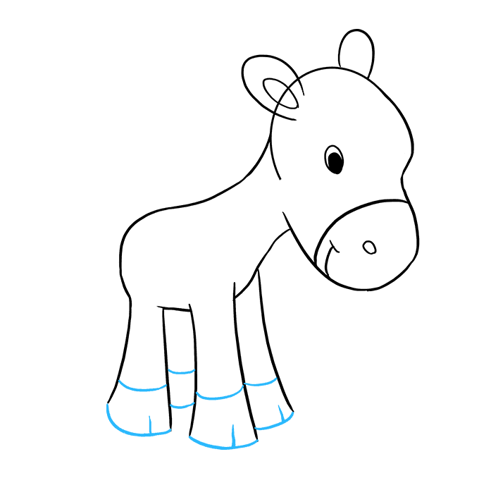 Cách vẽ Pony: Bước 6