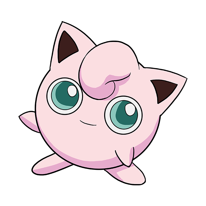 Cách vẽ Jigglypuff: Bước 10