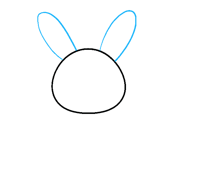 Cách vẽ Bunny: Bước 2