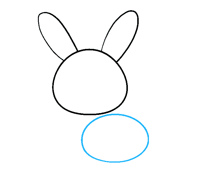 Cách vẽ Bunny: Bước 3