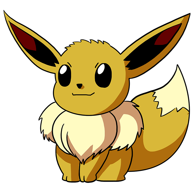 Cách vẽ Eevee: Bước 10